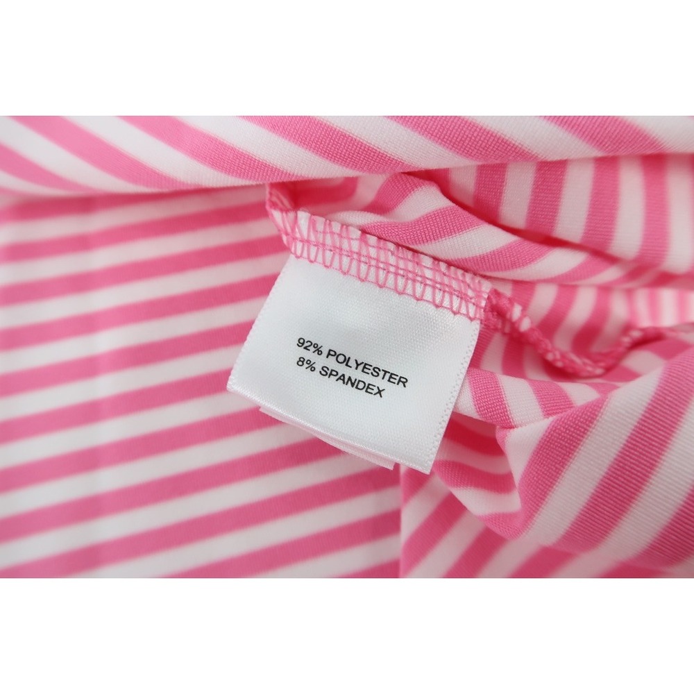 Peter Millar Summer Comfort‎ Polo Shirt Mens XL Pink Striped Golf Performance - Picture 5 of 10
